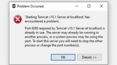 Starting Tomcat v10.1 Server at localhost has encountered a problem / tomcat server Started error