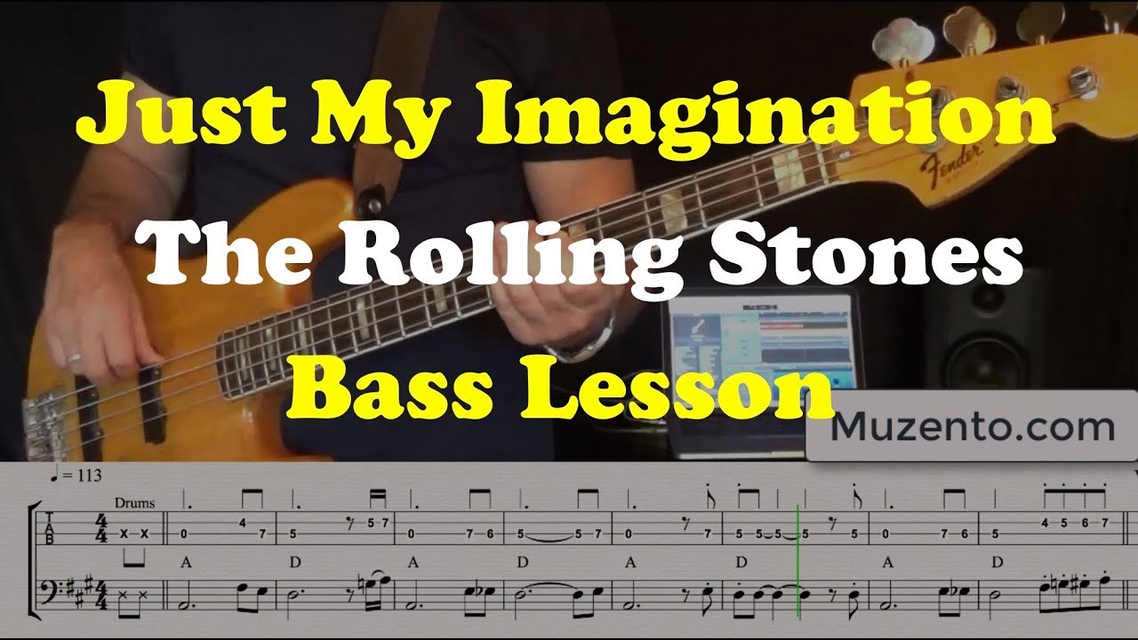 Just My Imagination Rolling Stones Bass Lesson Chords Chordify