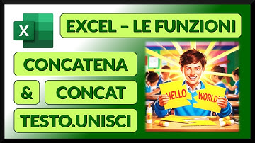 #39 Funzioni di testo CONCATENA, &, CONCAT, TESTO.UNISCI