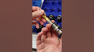 new quick change holders for electric tapping machine #machine #machinist #chips #tapping