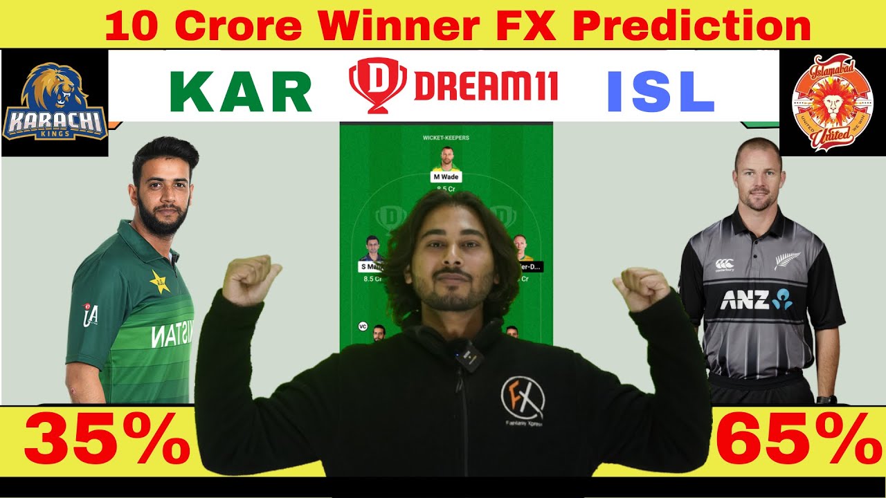 KAR vs ISL Dream11, KAR vs ISL Dream11 Prediction, Karachi Kings vs Islamabad United PSL 2023 Match