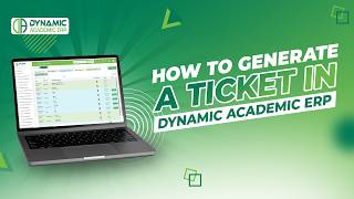 How to Create Support Ticket in ERP System | Dynamic Academic ERP Tutorial
