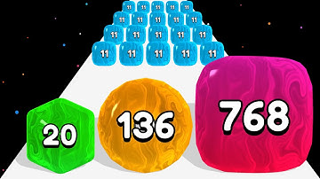 PUFF UP (Voodoo) - Level Up Balls. Satisfying ASMR Math Games
