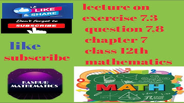 Class 12 Ex 7.3 Q7,8 math/integration /chapter 7/Q7,8 Ex 7.3 Q7,8 12th math