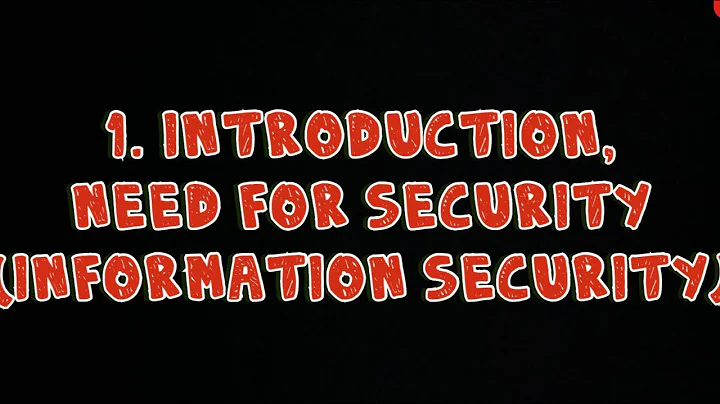 #1 Introduction & Need for Security- Cryptography, Information Security