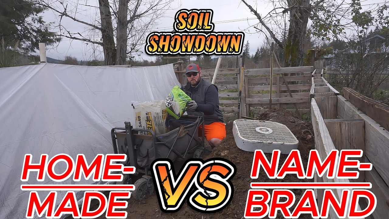 MAKING MY OWN POTTING SOIL #budgetgardening #februarygardening #oregongardening #herbseedlings