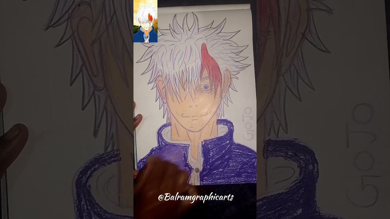 Gojo satoru 🔥☠️ drawing 