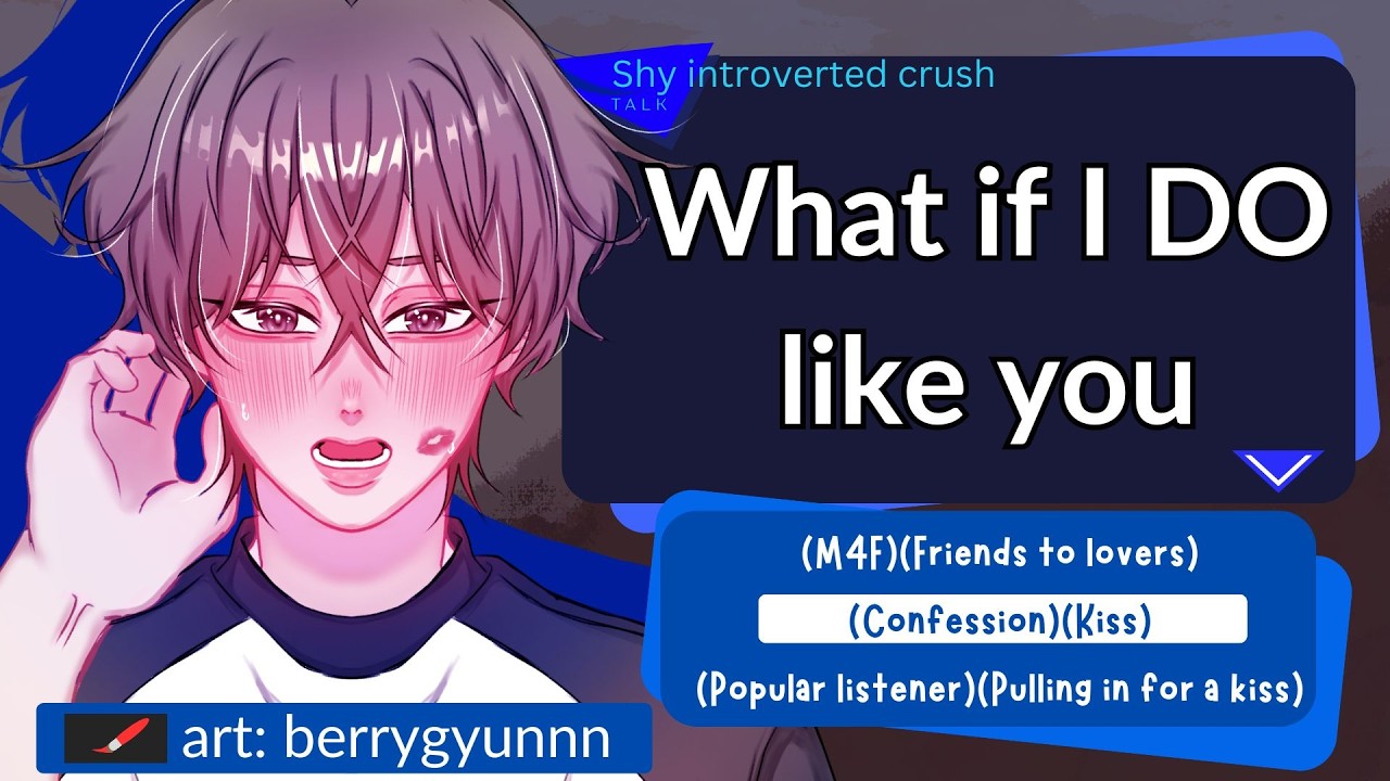 Your friends tease your shy crush for liking you (M4F)(Friends to lovers)(Confession)(Kiss)