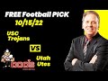 Free Football Pick USC Trojans vs Utah Utes Prediction, 10/15/2022 College Football Free Picks