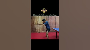 Struggling with backhand topspin in table tennis try out this exercise #wtt #tabletennis #backhand