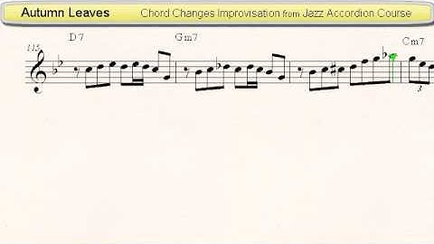 Autumn Leaves - Jazz Accordion Sheet Music