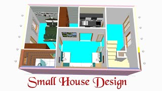 18x30 single floor 1 BHK house | Small House Design | 18*30 home design for small family | home