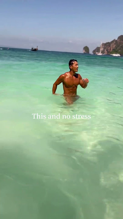 There's no stress on a beautiful island #travel #vlog #tarzan#beach
