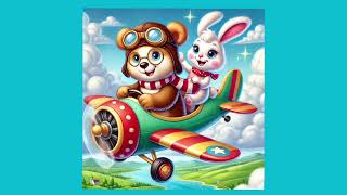 Benny Bear & Ruby Rabbit fly a plane