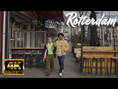 🇳🇱 Rotterdam Walking Tour - Netherlands | 4K HDR  | March 2024 ☀️