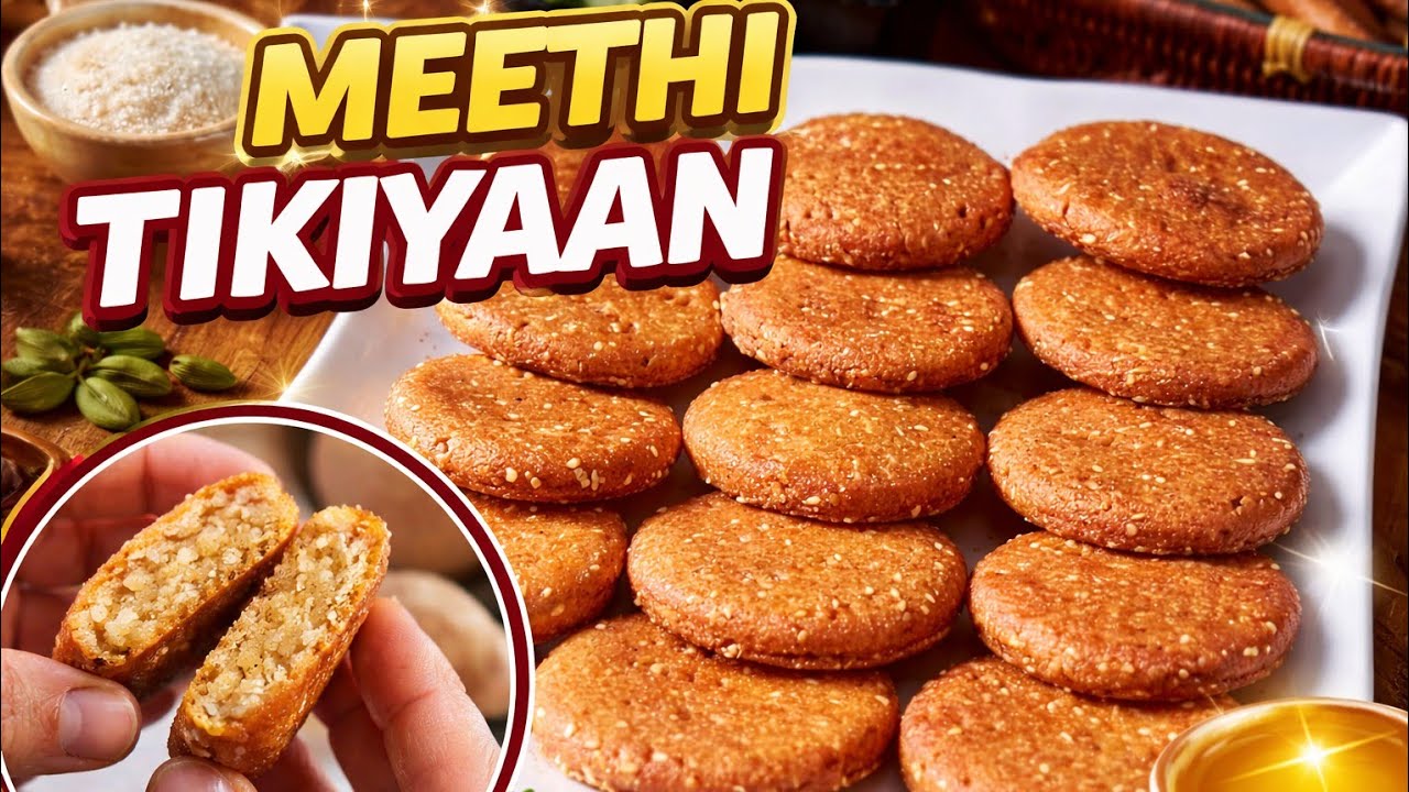 Meethi Tikiyan Recipe | Meethi Tikki Ghar Par Kaise Banayein | Crispy Meethi Tikki