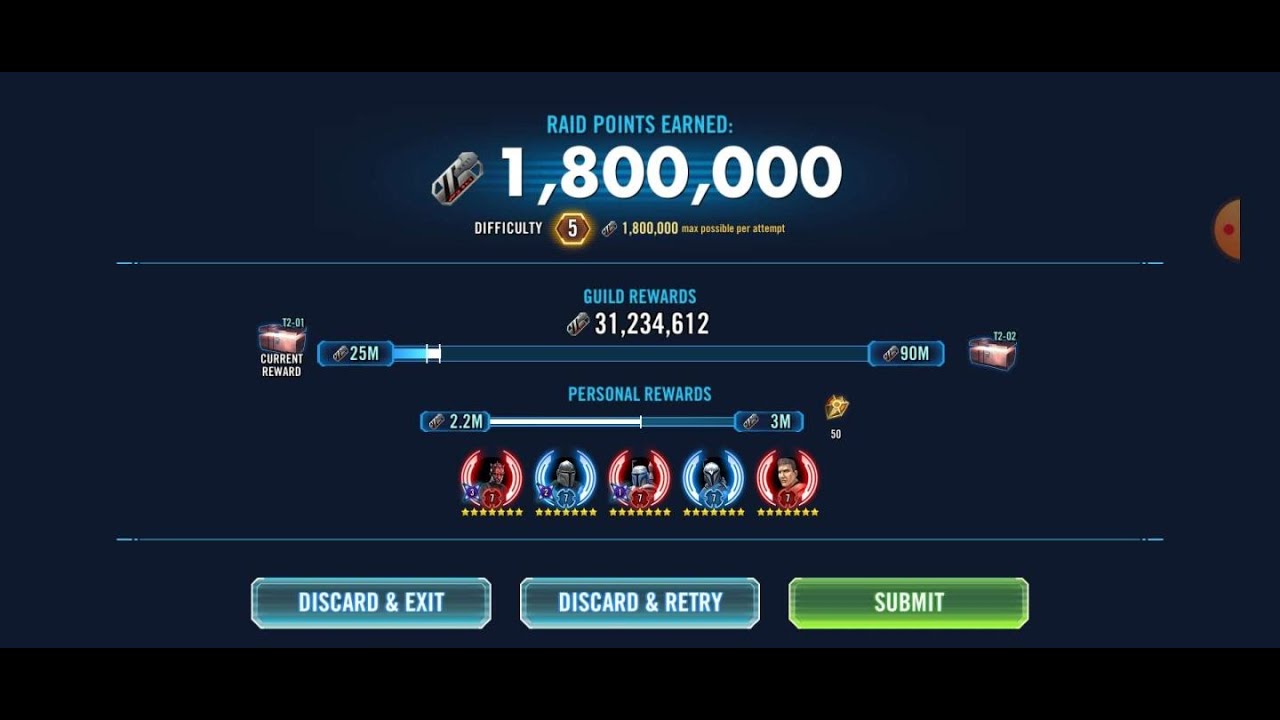 Score 1,800,000 in the Krayt Raid with Mandalorians. No Armorer
