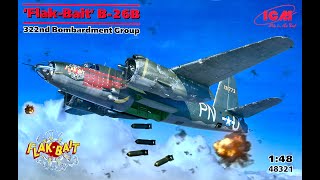 NEW ICM 'FLAK BAIT' 1/48 Marauder B-26B (48321) kit review