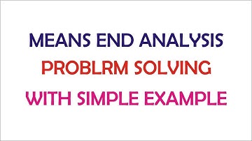 what is Means End Analysis | AI | With Very Simple Example | in Urdu |IT |