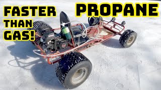 PROPANE Go Kart! FASTER than GAS