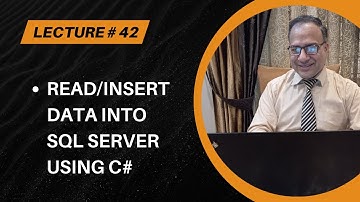 C# Windows Programming [Urdu/Hindi] - Lecture # 42 - Read & Insert data into SQL in C#