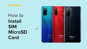 How to Install SIMµSD Card on Ulefone Note 9/11/12 Series