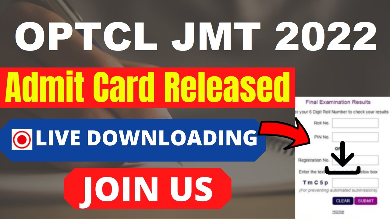 OPTCL JMT 2022 Admit Card (Released) -Download Junior Management Trainee Call Letter Here