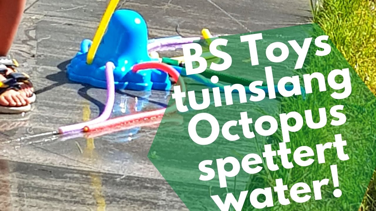 Bewolkt verloving Gladys BS Toys tuinslang octopus spettert met water - YouTube