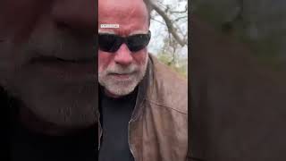 Arnold Schwarzenegger fills giant pothole in his Los Angeles neighborhood | ABC News