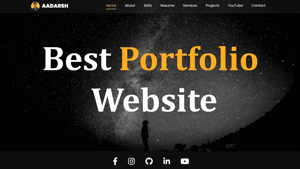 How to make Portfolio Website using HTML, CSS & JS. Download free ...