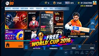 FREE WORLD CUP 2016 IN REAL CRICKET 🤯🎮 screenshot 2