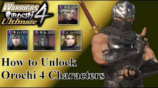 Warriors Orochi 4 Ultimate - How to Unlock Orochi 4 Characters Infinity Mode Walkthrough Guide