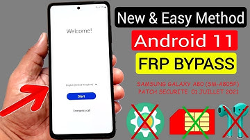 SAMSUNG A80 BYPASS (FRP) ANDROID 11