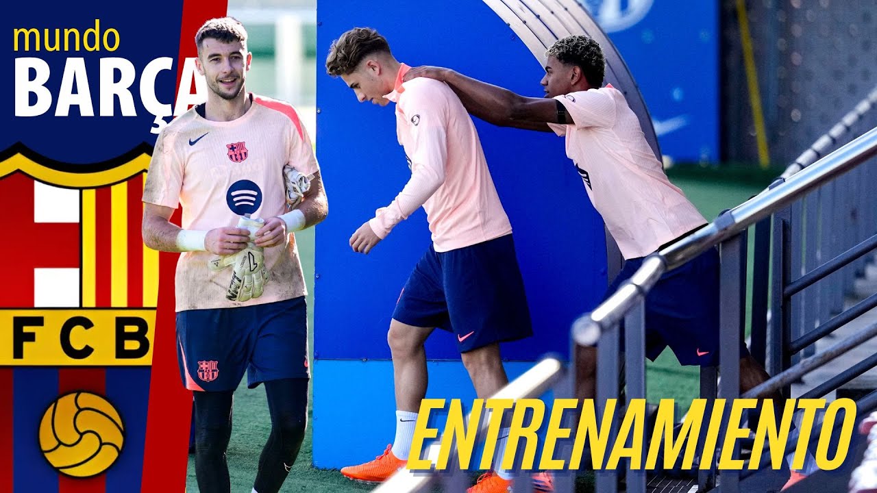 BARÇA: JOAN GARCIA sigue avanzando en solitario y Christensen abandona el entrenamiento