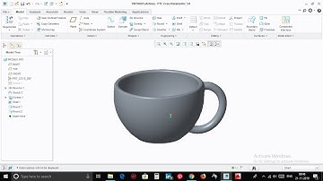 Coffee cup | PTC Creo | Beginners