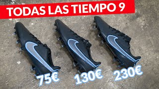 TODAS las GAMAS y PRECIOS Nike Tiempo 9