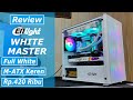 Review Enlight White Master Casing Full White M-ATX Keren di 400 Ribuan