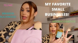 MY FAVORITE SMALL BUSINESSES | FT. TELFAR, BRANDONBLACKWOOD, MOONXCOSMETICS AND MORE | AMANDA ROSE