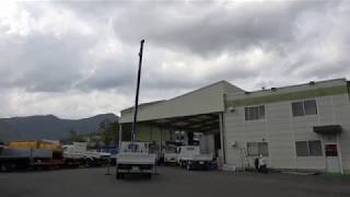 平成17年式 日野 デュトロ クレーン付 3段 標準 ロング 2トン積載 ZR263J フックイン クレーン作動とエンジンの動画