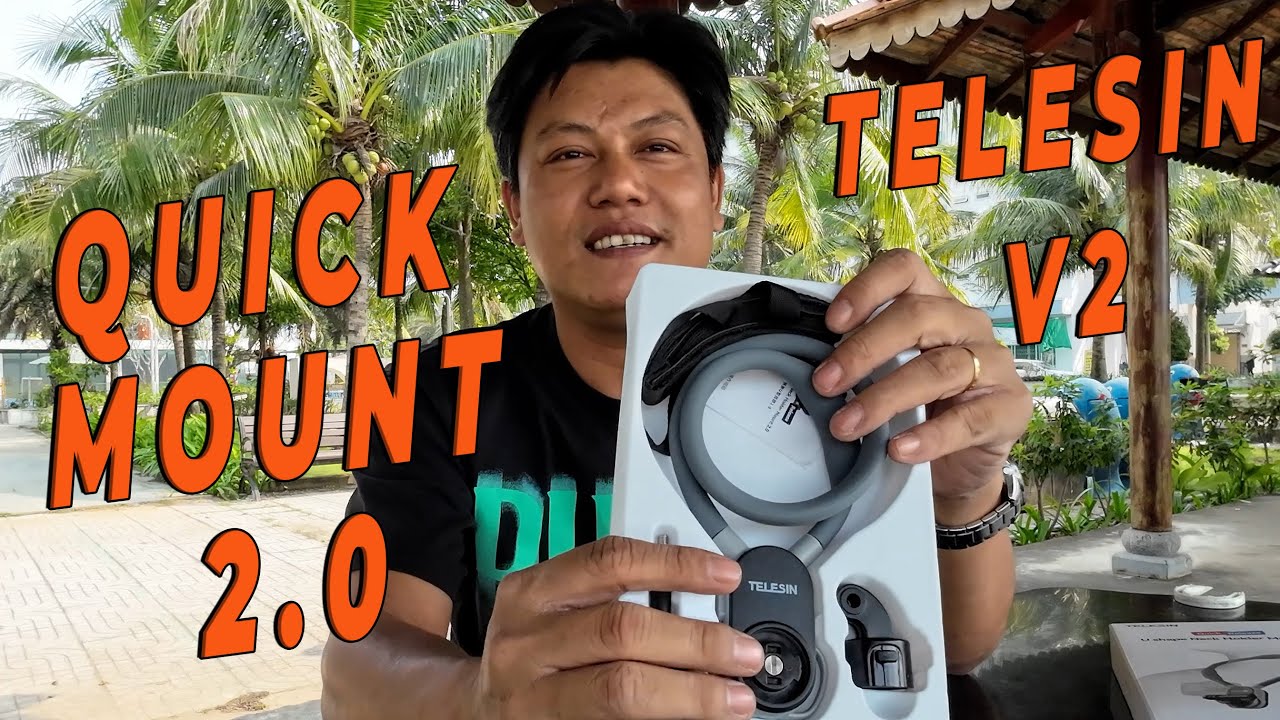 Vòng đeo cổ camera action telesin quick mount v2.0