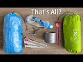 I tried super ultralight backpacking under 5lbs