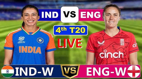 INDIA vs ENGLAND Women | 4th T20 | Live Cricket Score & Commentary