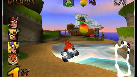 Crash Team Racing (ePSXe) - Crash Cove  (Fast Route)