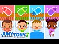 Colorful Bottle Feeding Song 👶🍼 | Baby Care Song | + More Kids Songs | JunyTony