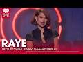 Raye Presents Taylor Swift The Pop Album Of The Year Award At The 2026 iHeartRadio Music Awards
