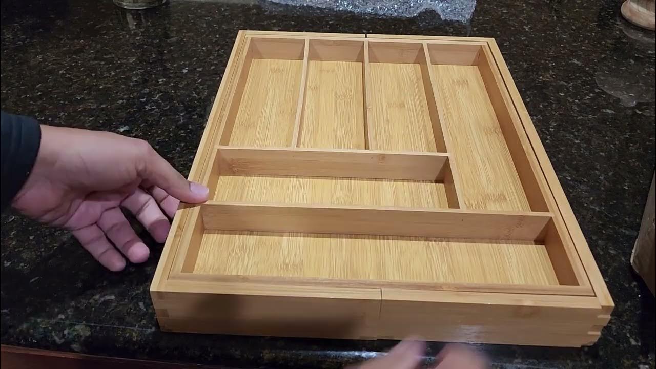 Pipishell Bamboo Expandable Drawer Organizer 12.00 Amazon YouTube