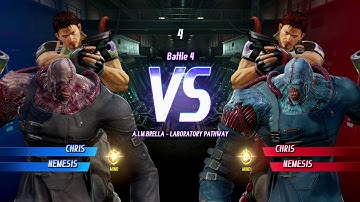 MARVEL VS CAPCOM INFINITE ARCADE MODE WITH CHRIS AND NEMESIS