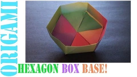 Easy Origami Hexagon Box Base Ver 3. (Modular 3 Unit) Tutorial!