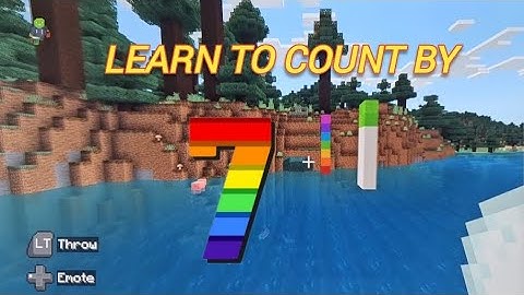 Learn to count by 7 with Noah, Minecraft Number blocks, kids learning songs