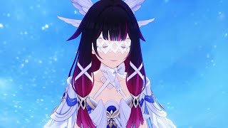 Columbina Meets Lumine For The First Time Jp Dub genshin Impact